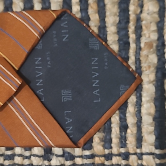 LANVIN STRIPE NECK TIE - Picture 5 of 6